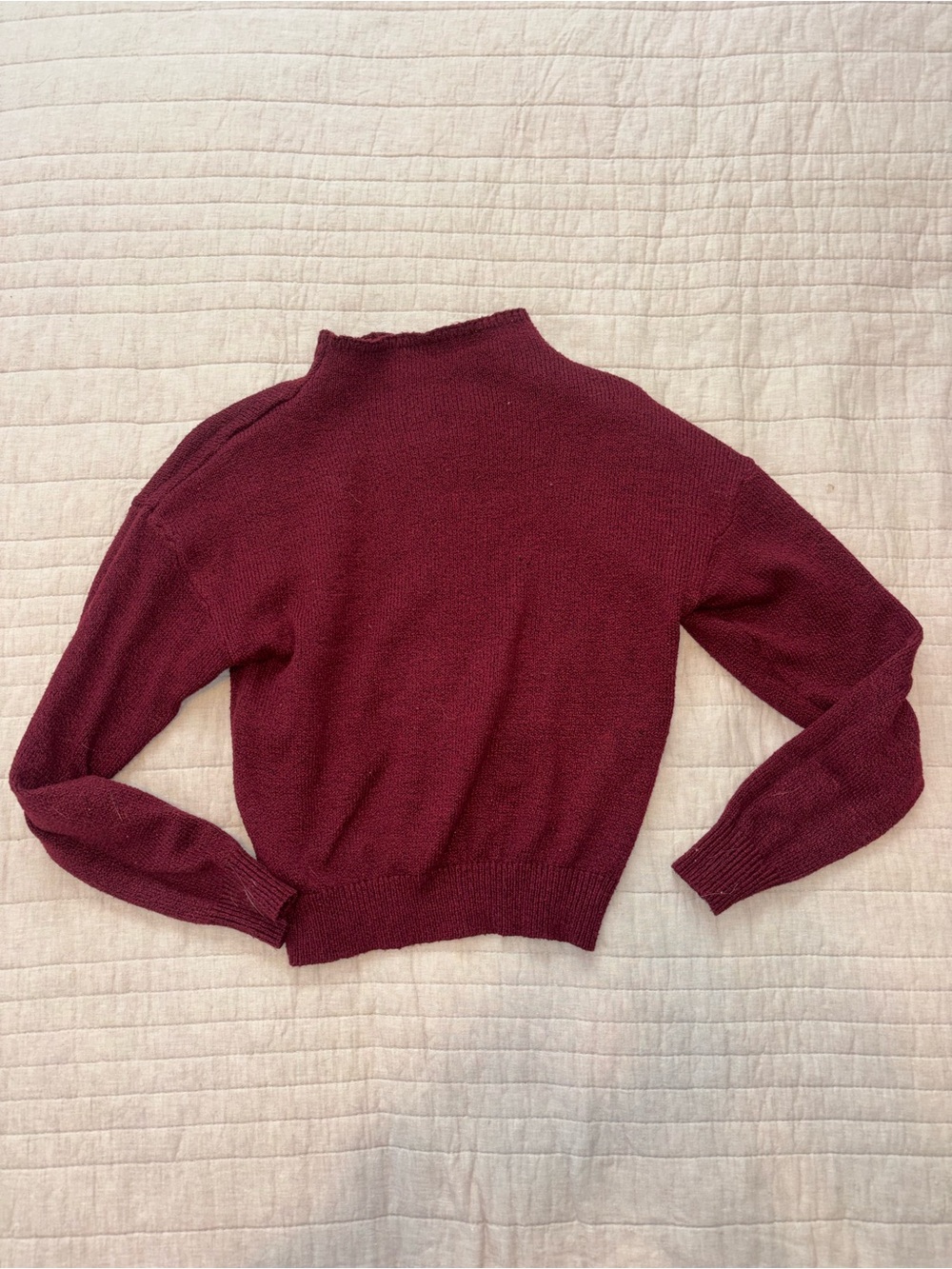 Amazon Women's Turtleneck Sweater in Burgundy
